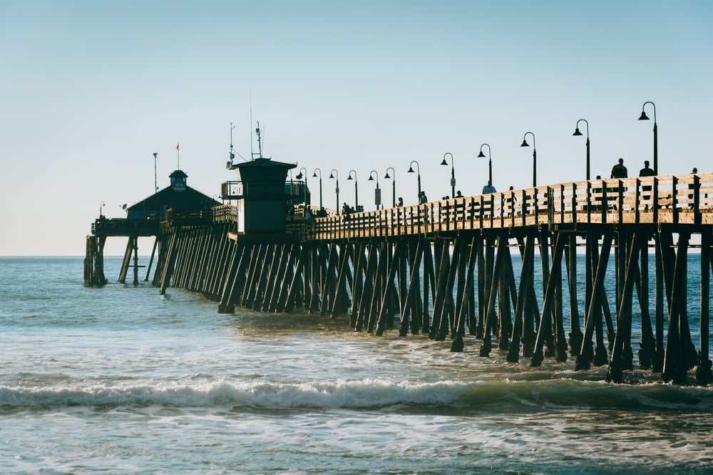 The fishing pier in Imperial Beach, California.